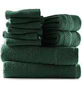 Hearth &amp; Harbor Bath Towels for Bathroom - 100% Ring Spun Cotton Luxury Bathroom Towels - Soft &amp; ...