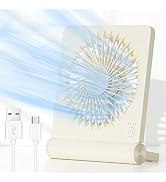 JOSTRY Mini Desk Fan with Strong Airflow,Portable Personal Fan Rechargeable,3 Speed Adjustable De...