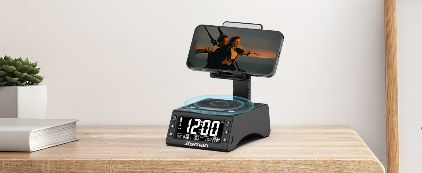 Bluetooth speaker with phone stand