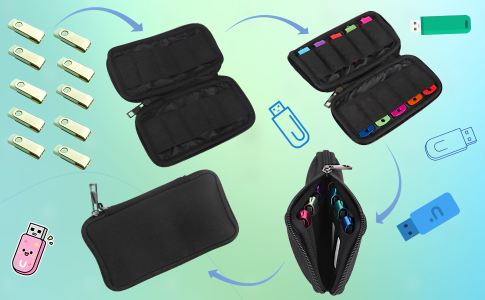 usb flash drive case organizer