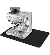Xykzra Waterproof Coffee Mat, 23.6 x 15.7 Inch Espresso Machine Bar Accessories, with Hide Stain ...