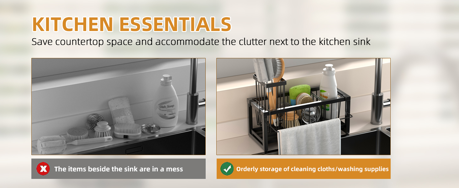 Store by the sink and keep the desktop tidy.