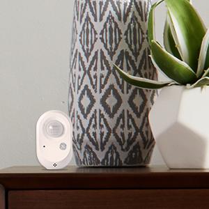 C by GE Wire-Free Motion Sensor easy installation resting on table