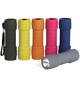 SEAMAGIC 6-Pack Small Flashlights Set, Super Bright 100 Lumen LED Flashlight Pack with 18-Piece A...