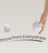 black bathroom trash can