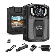 weyfinko FHD1080P Body Camera, 64GB Body Worn Camera,12H Video Record,Small Body Mounted Camera w...