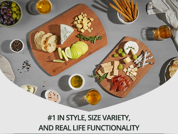 cutting board set bamboo carbonized