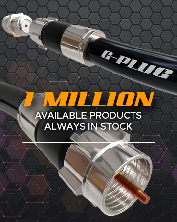 a product image of a 1 - plug cable.