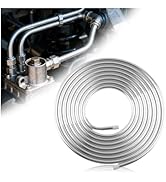 16Ft 3/8 Fuel Line Aluminum Tube,Cuttable &amp; Bendable 650 PSI Metal Fuel Line Gas Lines Replacemen...