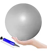 PALLOTH Pilates Ball, 9 Inch Exercise Ball with Pump, Mini Exercise Ball, Small Exercise Ball, fo...