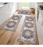 Ufeekare 3pcs Kitchen Rug 20'' x 32'' + 20'' x 48'' + 20'' x 59'' (Color-1)