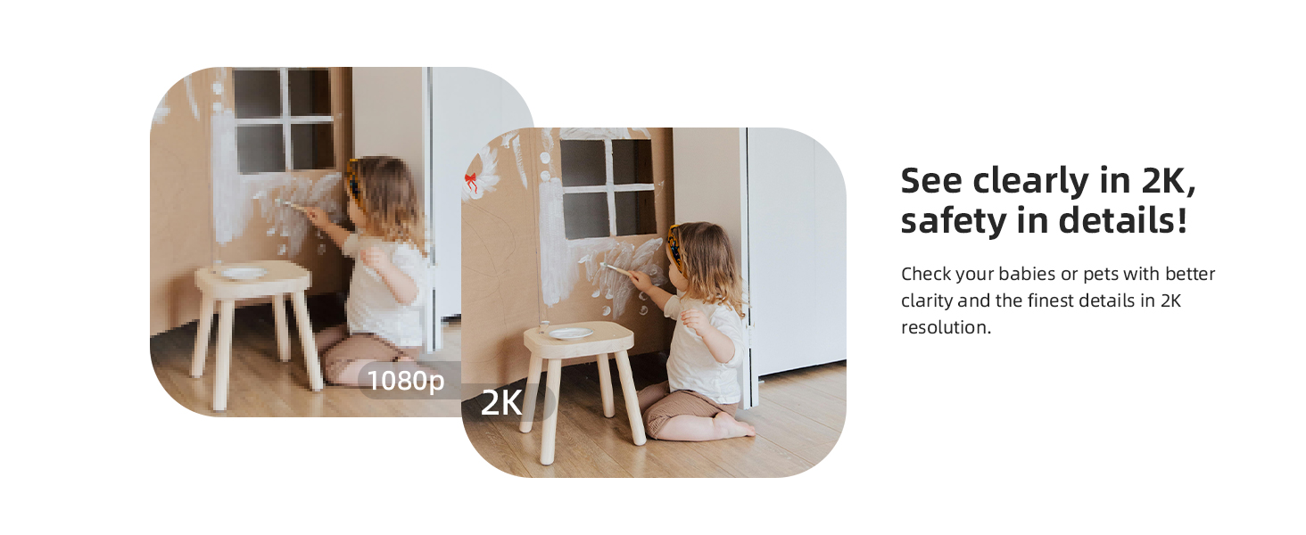 2K indoor security camera