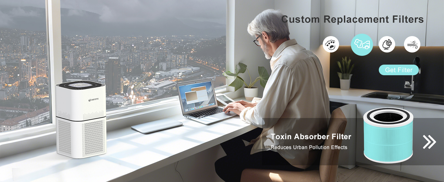 Toxin Absorber Filter for dayette air purifiers