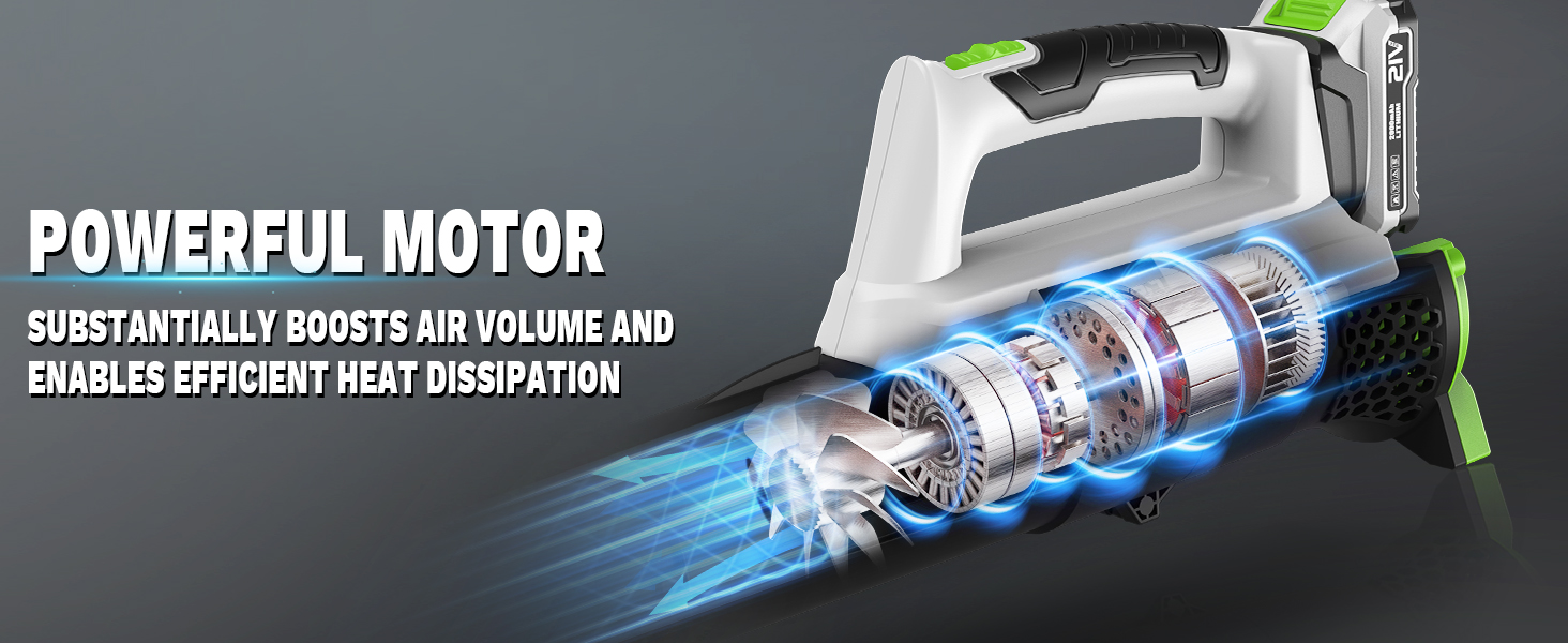 POWERFUL MOTOR Leaf Blower Cordless