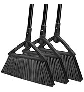 SZJYHQY 3PCS Outdoor Indoor Broom, Brooms for Sweeeping Indoor, Heavy-Duty Kitchen Broom with Lon...