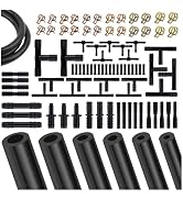 94PCS 5Ft Vacuum Hose Automotive Set,6 Sizes 3/8",5/16",1/4",3/16",5/32",1/8" Silicone Vacuum Lin...