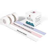 Phomemo D30 Labels-15mm x 6m Continuous Label Maker Tape, Sticker Thermal Paper Self-Adhesive Lab...