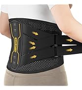JIUFENTIAN Back Brace for Lower Back with Support System for men and Women -Lumbar Support Brace ...
