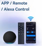 Amico Ceiling Fans with Lights, 52'' Smart RGB Ceiling Fan with Remote/APP/Alexa Control, Flush M...