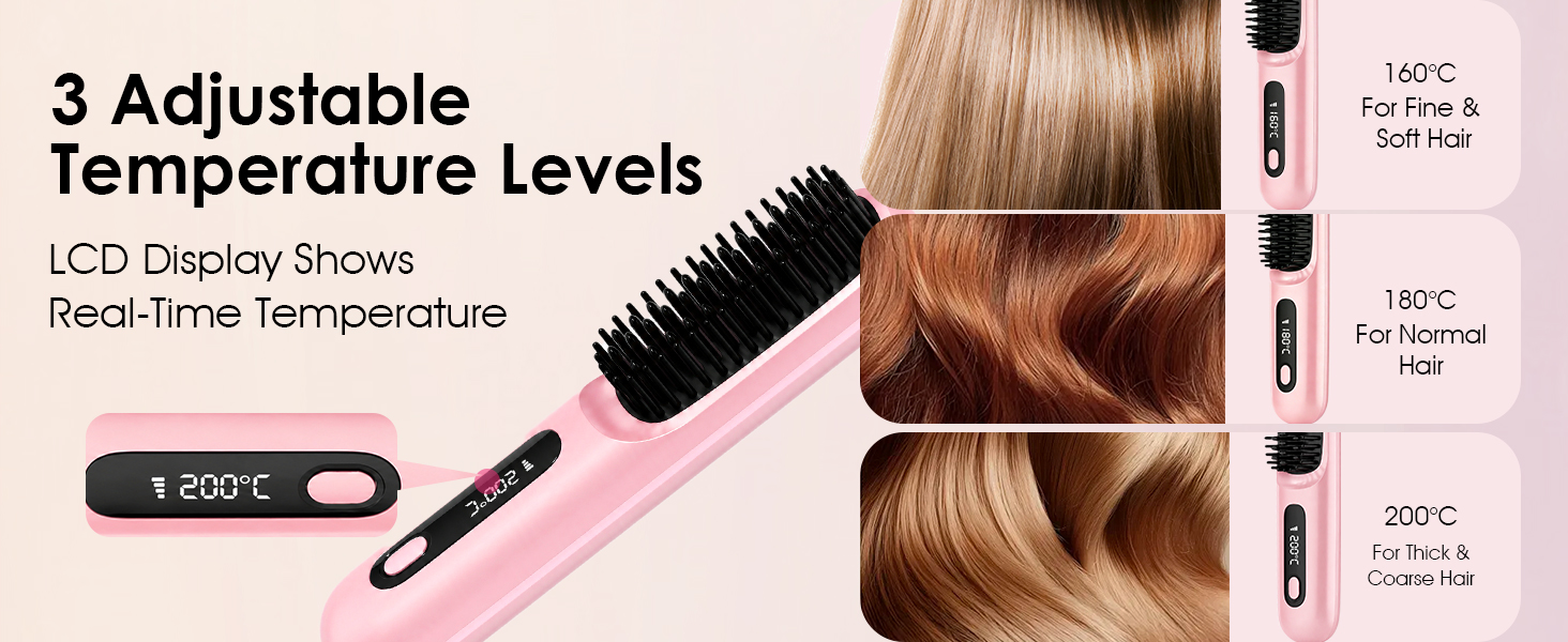 hair straightener brush