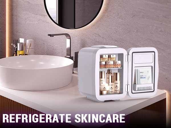 Mini Fridge Small Refrigerator Portable Thermoelectric Cooler and Warmer Fridge