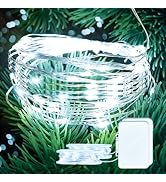 chzk 16FT 50 LEDs Fairy Lights, Waterproof, Mini Starry String Lights for Halloween, Christmas, P...