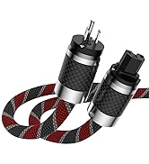 Tertullus HiFi Power Cords 5N OFC AC Main US Power Supply Cable with Carbon Fiber Plug IEC320-C15...
