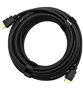 UltraPoE 4K High-Speed HDMI Cable, 25 Ft Black Ethernet Cord, Compatible with TV, PS5, Laptop, Di...