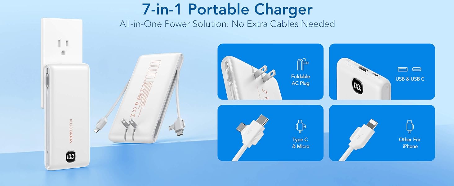 7-in-1 Portable Charger
