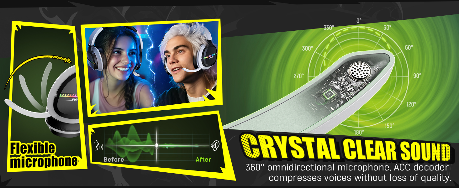 bluetooth 5.3 gaming headset low latency
