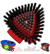 Upgrade Scrub Brush Replacement Head Compatible with O Cedar RinseClean 2-Tank Spin Mop, Mop Repl...
