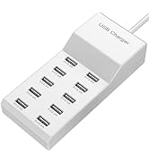 USB Wall Charger USB Charging Station for Multiple Devices Smart Charging Power Hub for Multiple ...
