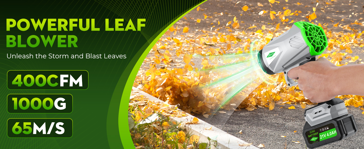 powerful leaf blower