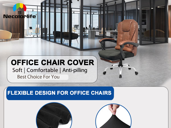 office desk computer chair seat cover black