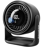 Gaiatop Desk Fan with Touch Control, 4000mAh Battery, 5 Speeds Ultra Quiet Bedroom Fan with LED D...