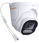 TIGERSECU 5MP Wide Angle Dome Security Camera for DVR, Weatheproof for Indoor/Outdoor Use, Hybrid...