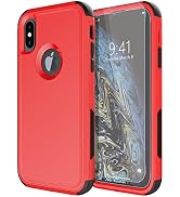 Diverbox for iPhone X Case/iPhone Xs Case [Shockproof] [Dropproof] [Tempered Glass Screen Protect...