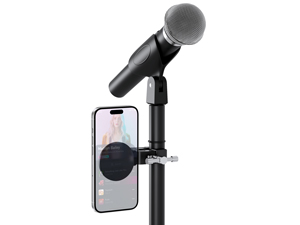 phone holder for mic stand