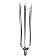 FREGITO Fishing Harpoon, Stainless Steel Fishing Barbed Spear Aluminum Alloy Rod Gig Gaff with 8m...