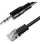 Xiusiyt 3.5mm Stereo Jack to RJ12 Cable for Fanatec Handbrake for Connecting Clubsport Wheel Base...