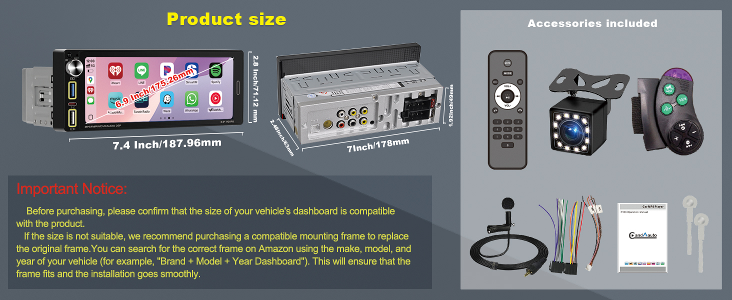 Packaging List &amp;amp;Dimensions