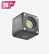 ULANZI LED Video Light Waterproof IP68 Camera Lighting Kit Mini Cube with 8 Color Gel Filters, Di...