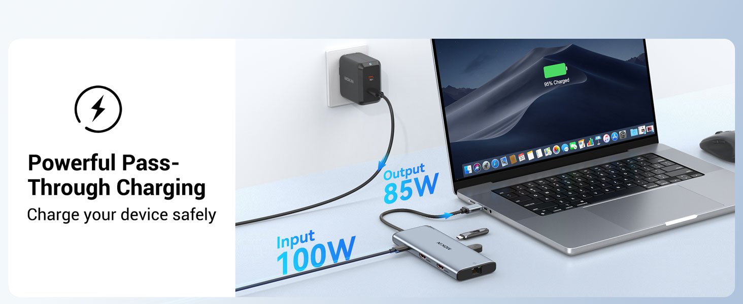 USB-C Splitter Multiport Dongle for MacBook Pro
