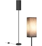 GOEBLESON Floor Lamp, Pole Lamp with Foot Switch, Modern Standing Lamp Shade, Minimalist Freestan...