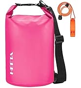 HEETA Waterproof Dry Bag for Women Men(Upgraded Version) 5L/10L/20L/30L/40L Roll Top Lightweight ...