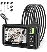 Industrial HD Digital Borescope, Lightswim 1080P 4.3" IPS Endoscope Inspection Camera with Handhe...