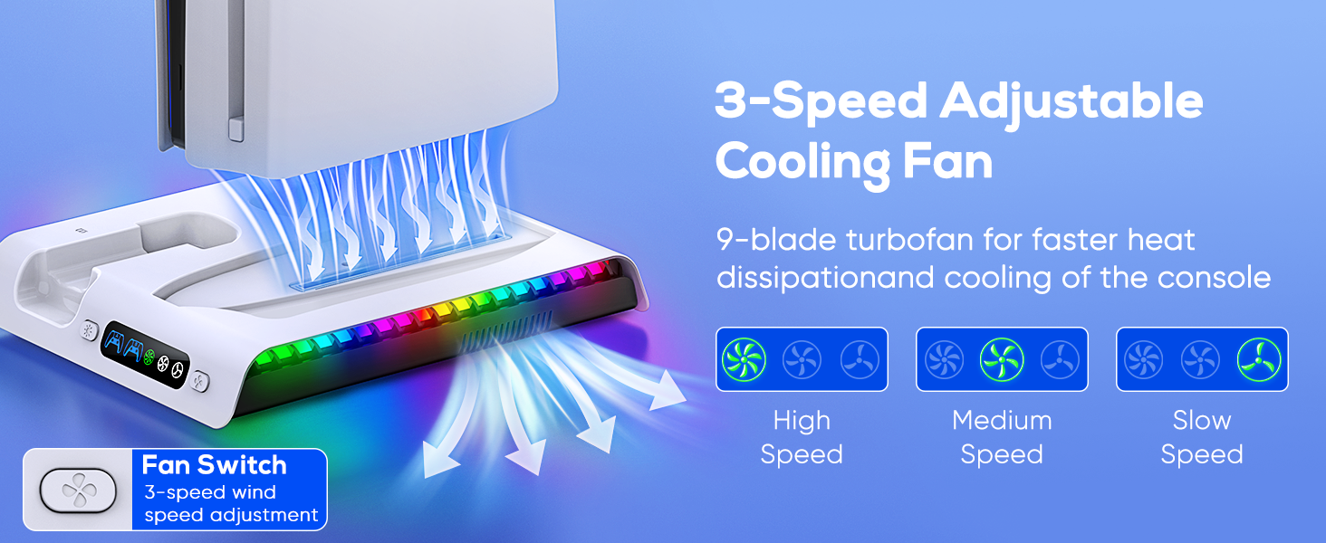 PS5 slim cooling stand