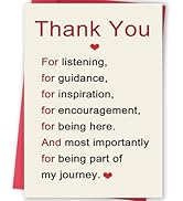 FANCYLUCKY Thank You Card, Appreciation Card for Teachers Mentors Colleagues Friends Family, Than...