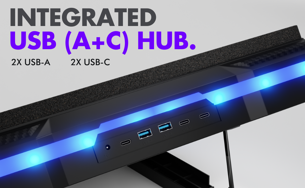 gaming laptop cooling stand with fan