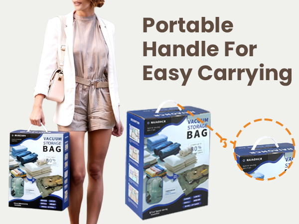 vacuum storage bags with portable handle
